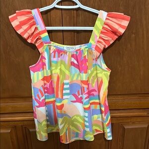 3/$36 CROSBY by Mollie Burch Vibrant Multicolor Blouse